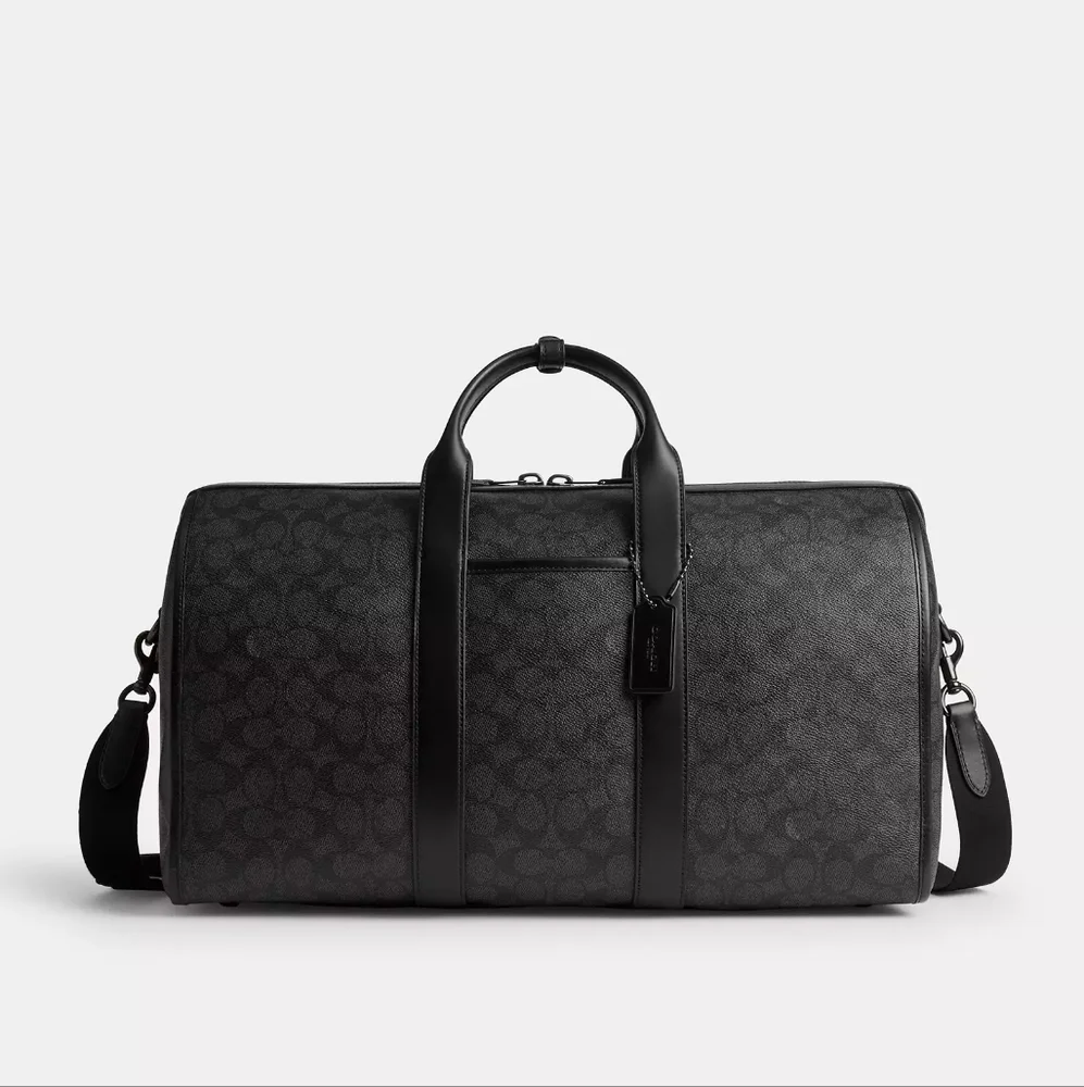 NWT! Gotham Duffle Bag 45 In Signature Canvas In Charcoal Signature